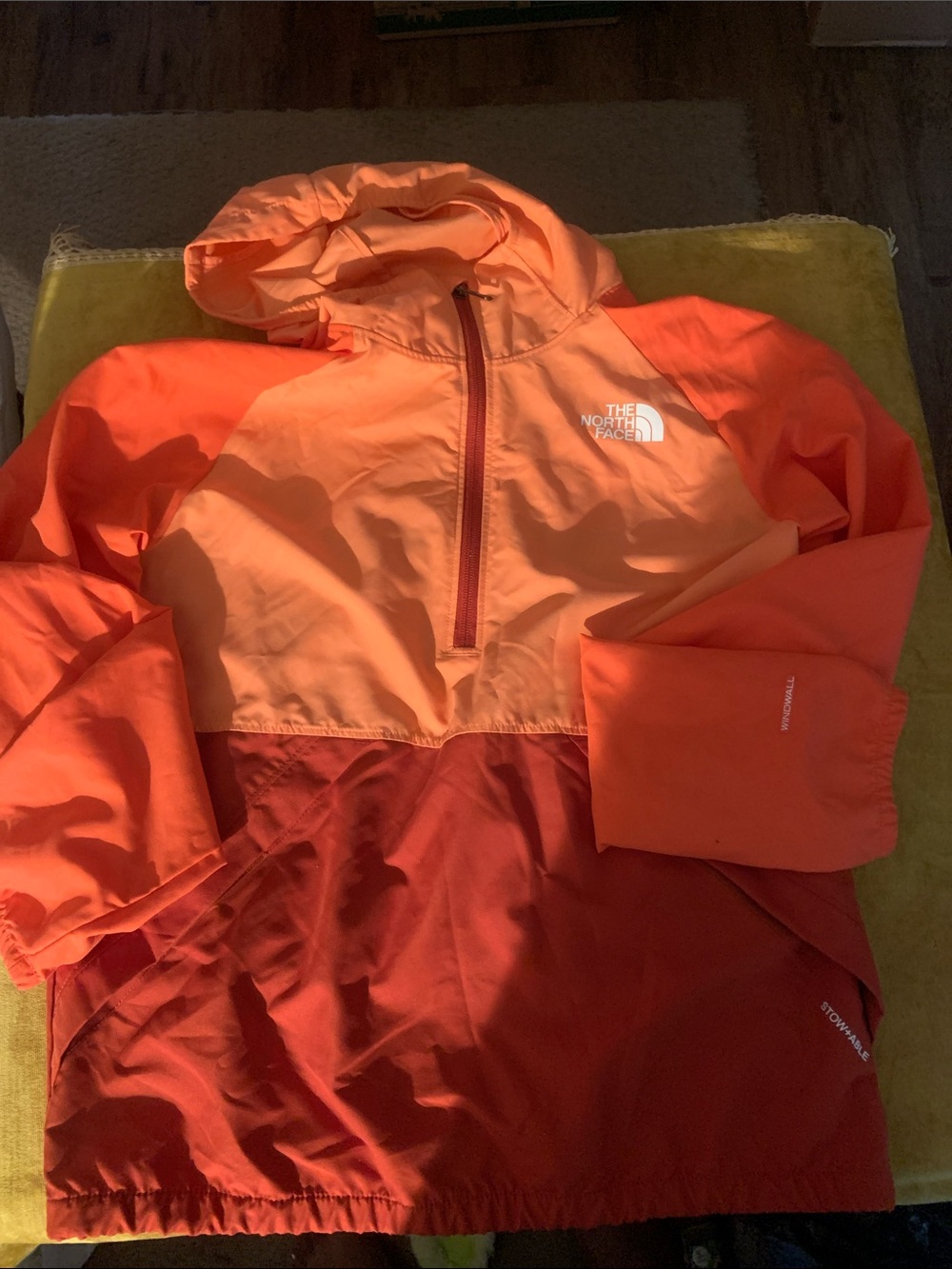 The North Face Two-Tone Orange Ombre Pullover Anorak